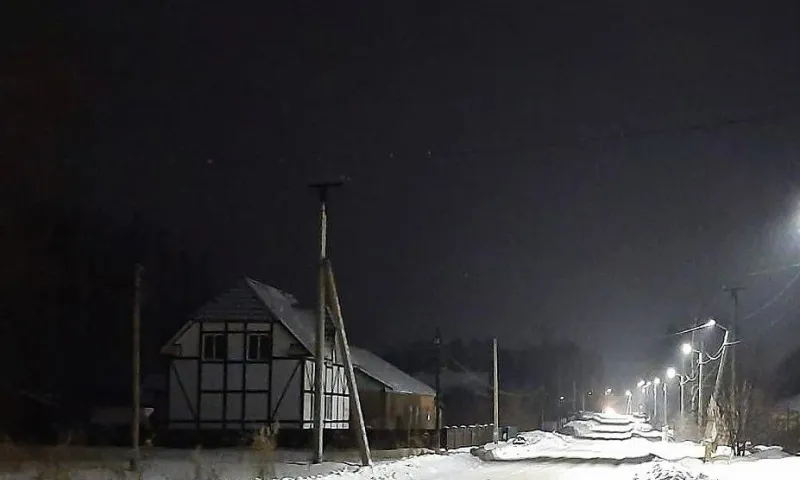 В пригороде Барнаула установили новое освещение