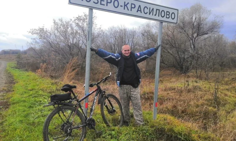 Жители Алтайского края проехали на велосипеде из Барнаула до Озеро-Красилово