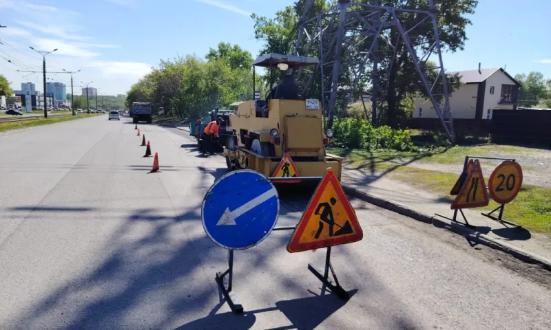 Более 14 000 квадратных метров дорог отремонтировали в Барнауле