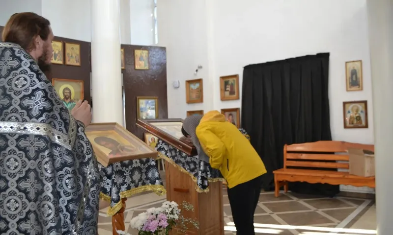 Молебен за воинов состоялся в селе Ключи Ключевского района