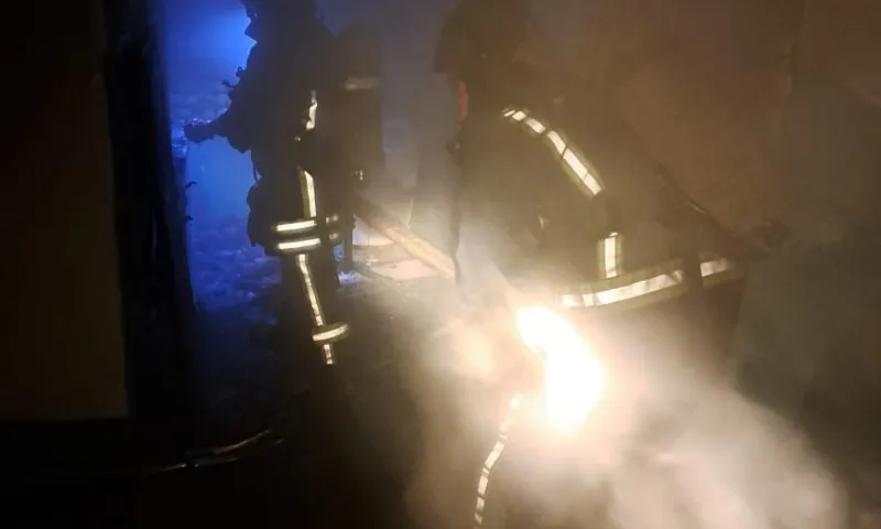 Сотрудники МЧС спасли 10 человек из пожара в Барнауле