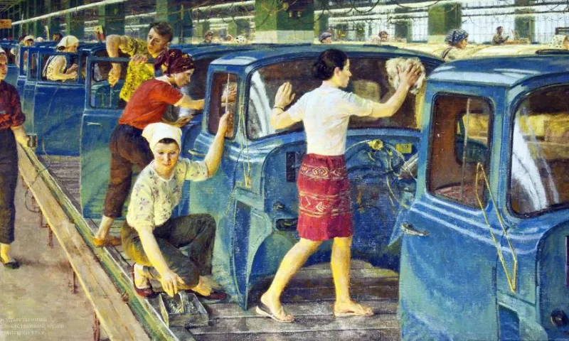 «Кузовной цех» и Алтай из космоса. Большую выставку работ известных советских художников проведут в Барнауле