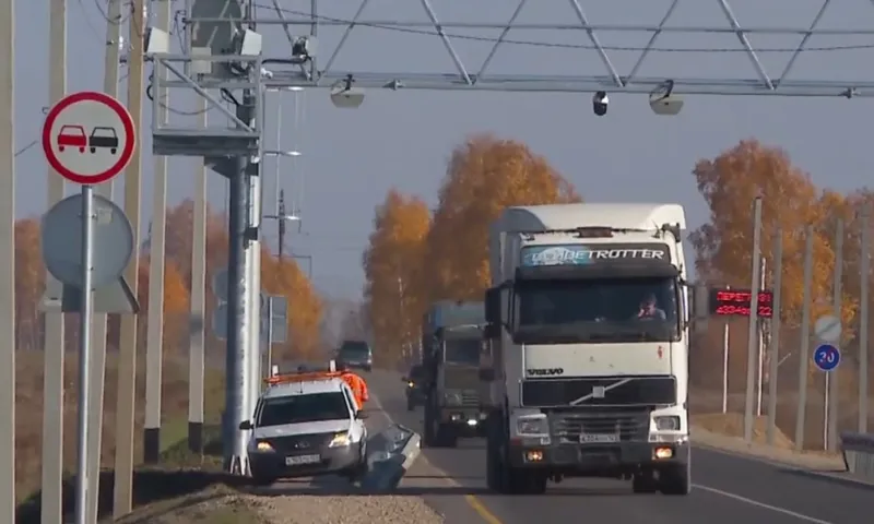 На автодороге Белоярск – Заринск установили автоматический комплекс весогабаритного контроля стоимостью 40 миллионов рублей