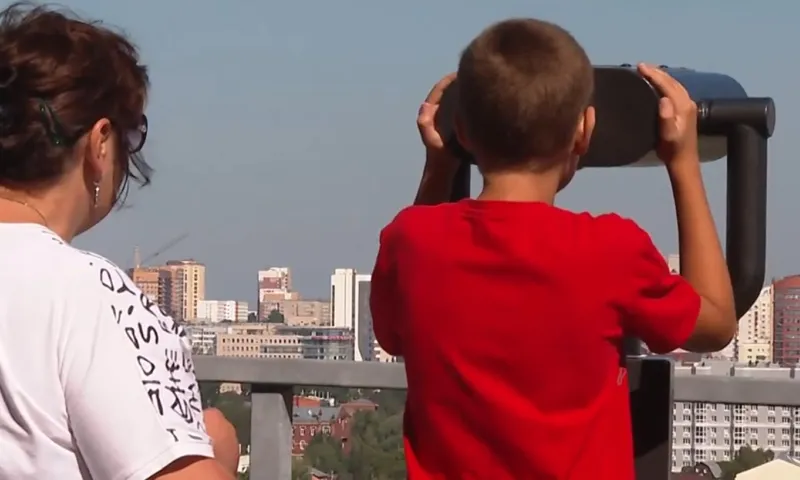 В барнаульском Нагорном парке установили смотровую площадку