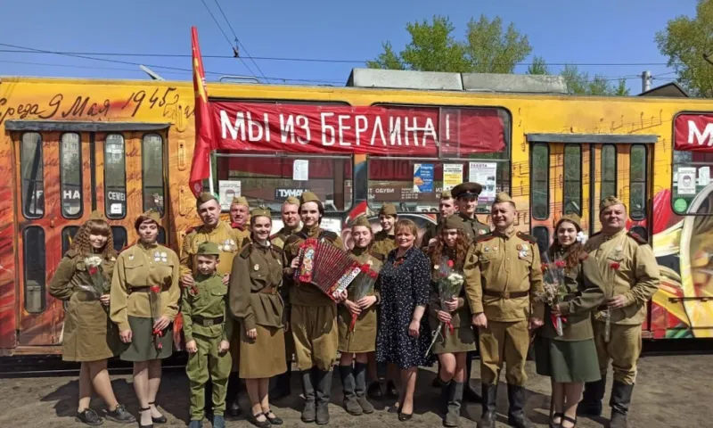 «Трамвай Победы» проедет по улицам Барнаула в преддверии 9 Мая