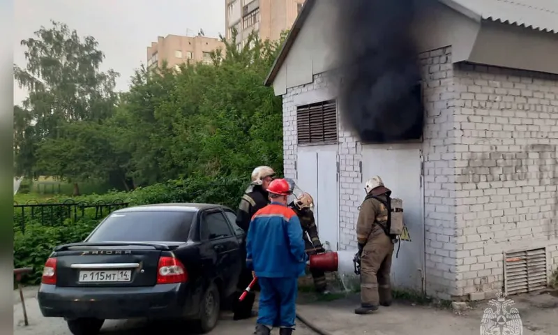 Трансформаторная подстанция загорелась в Барнауле