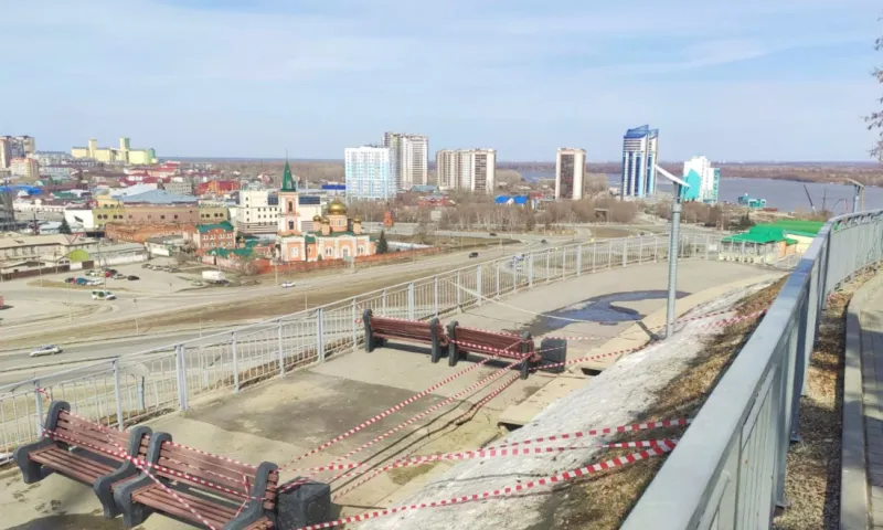 Нагорный парк в Барнауле пострадал от зимы. Специалисты проведут восстановительные работы