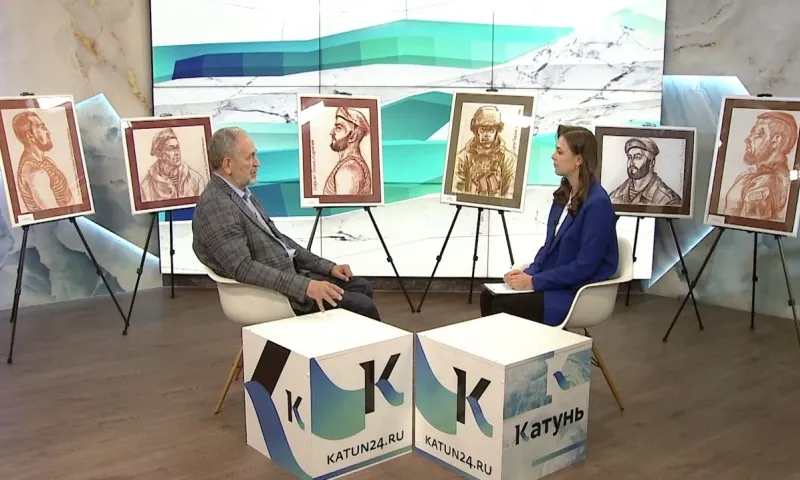 «Интервью дня»: барнаульский художник написал серию портретов, посвященных участникам СВО