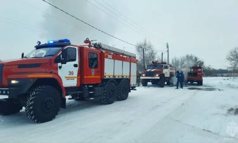 Пожарные спасли двух человек из огня в Алтайском крае