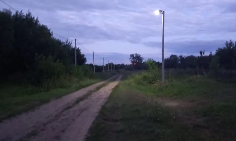 В селе Плотава Баевского района завершили реконструкцию уличного освещения