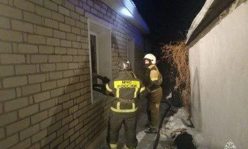 Двое человек спасены на пожаре в Рубцовске