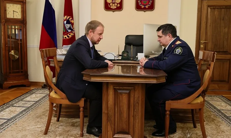 Виктор Томенко провел рабочую встречу c руководителем следственного управления Следственного комитета России по Алтайскому краю Игорем Колесниченко