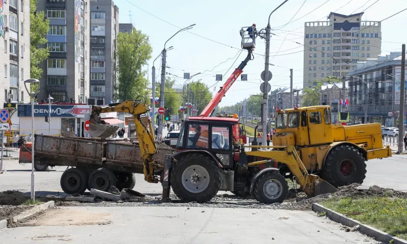 Пешеходный переход на Новом рынке начали обустраивать в Барнауле