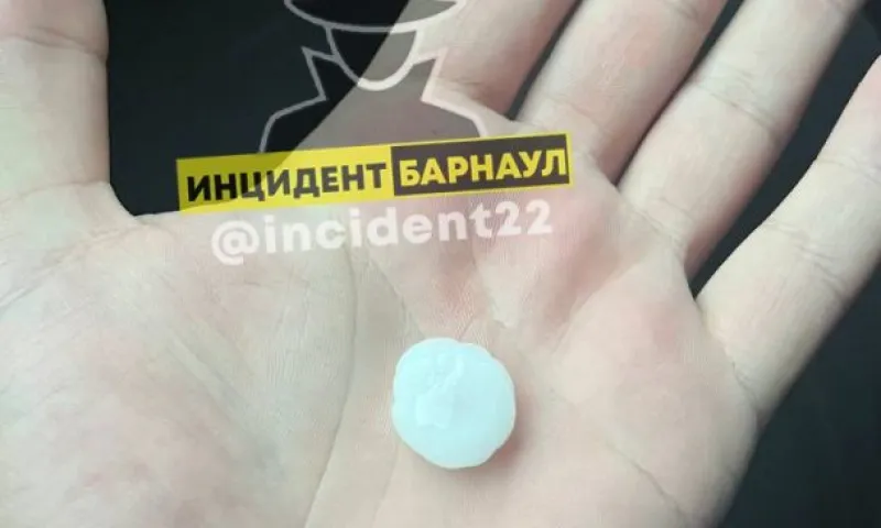 Сильный град выпал на Алтае
