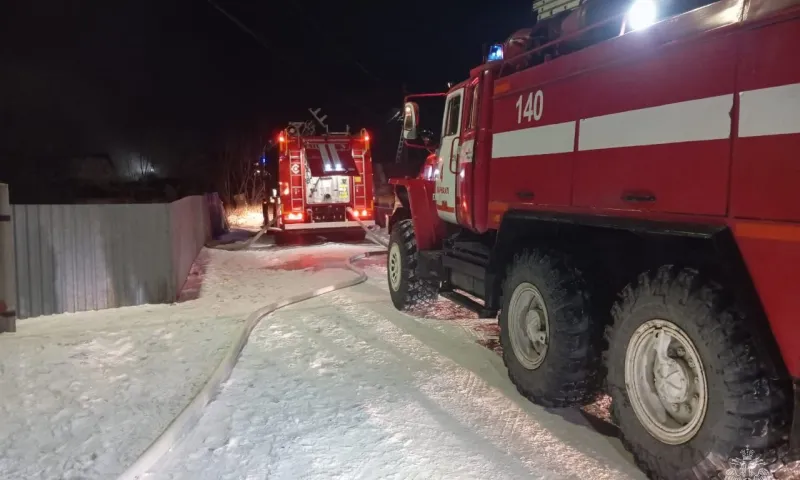 В Барнауле при пожаре в жилом доме спасли двоих детей