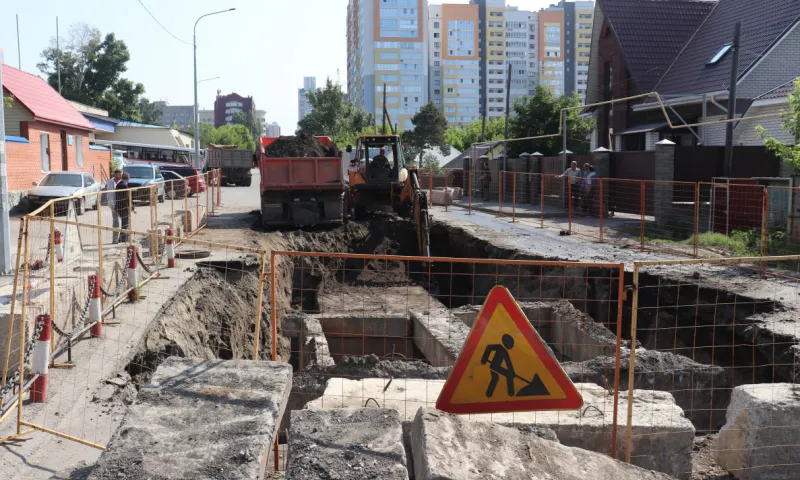 В Железнодорожном районе Барнаула начали реконструкцию тепловой сети