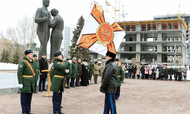 В Алтайском крае прошло вручение боевого знамени нового образца