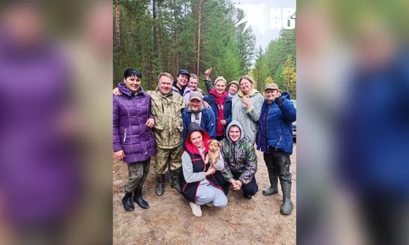 Неравнодушные сибиряки спасли щенка, брошенного в лесу