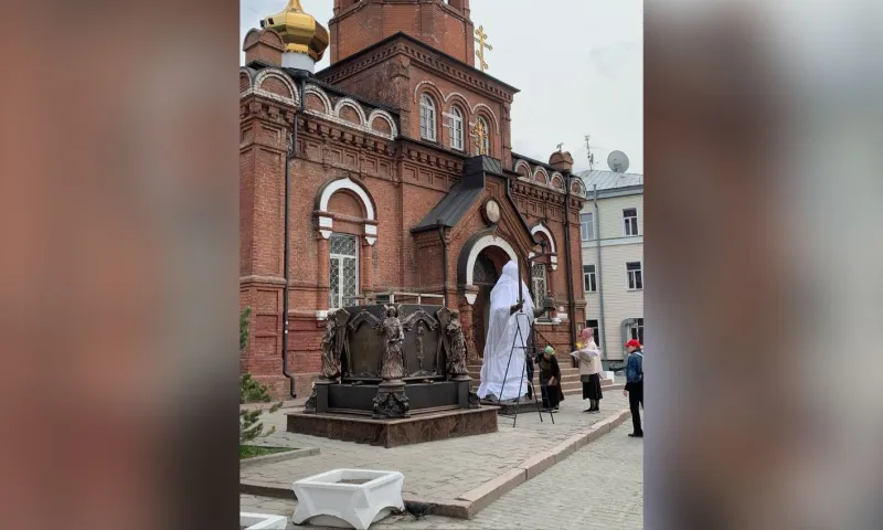 Памятник Николаю Чудотворцу готовят к открытию в Барнауле