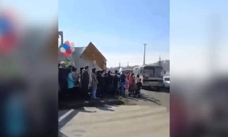 Росгвардейцев, которые вернулись домой со спецоперации на Украине, встретили на Алтае