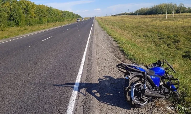13-летний байкер попал в ДТП в Курьинском районе