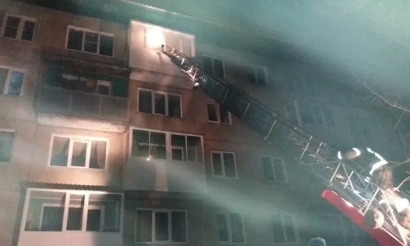 Пожарные спасли людей из горящего дома в Алтайском крае