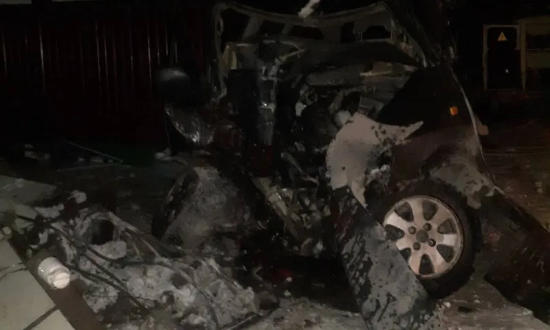 Автомобиль превратился в груду металлолома после ДТП в Барнауле