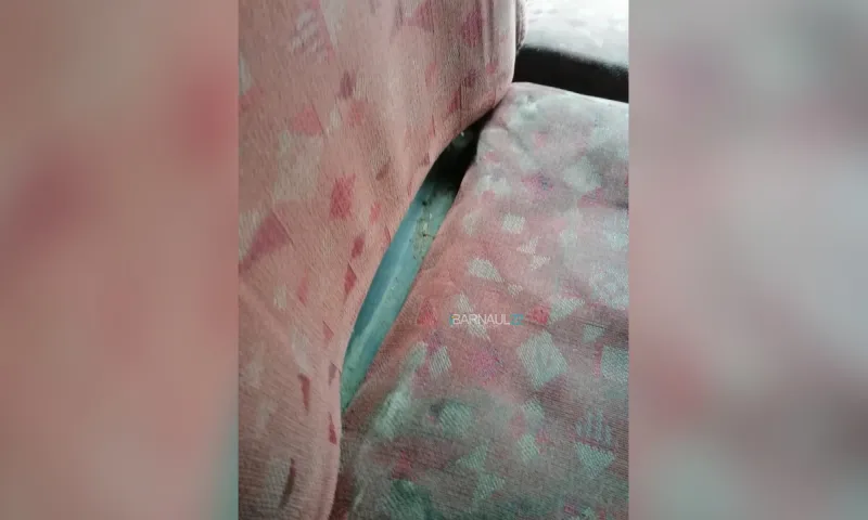 Жители Барнаула пожаловались на плохое состояние салонов городских автобусов