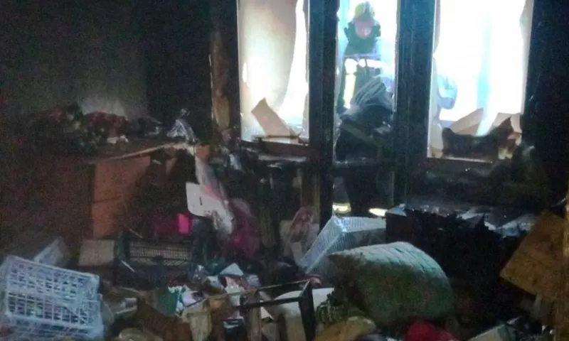 Сразу два пожара произошло за утро в Барнауле