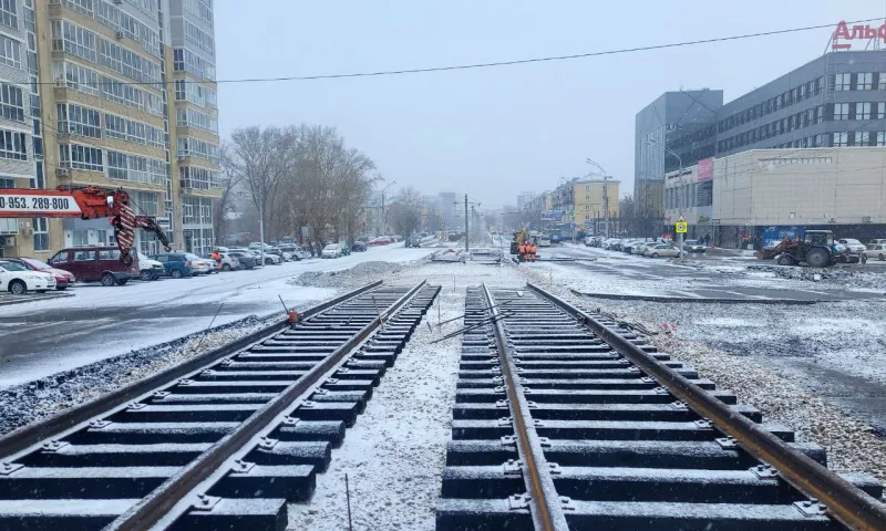 Большой путепровод на проспекте Ленина в Барнауле забетонировали