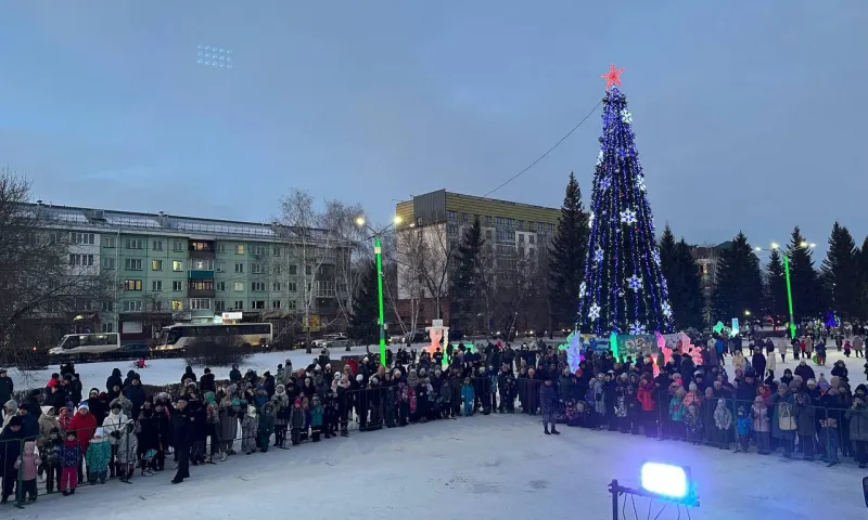 Новогодний ледовый городок открылся в Бийске 