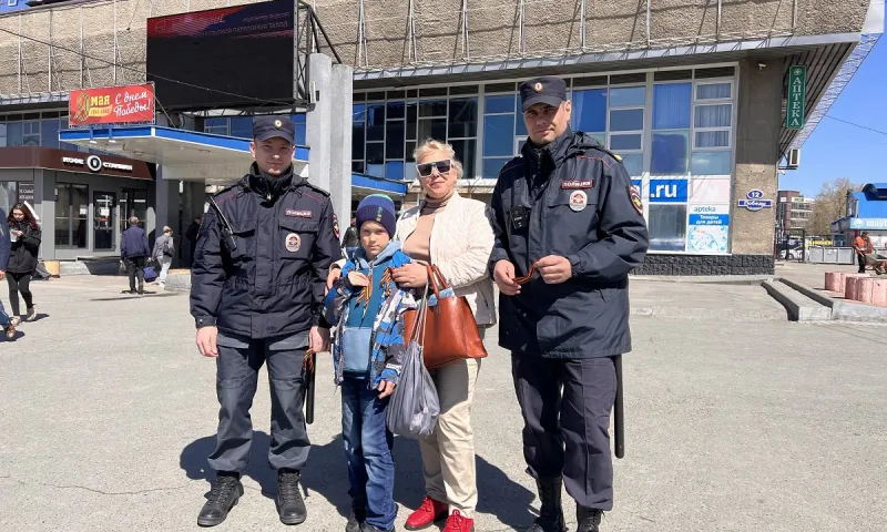 Акция «Георгиевская лента» проходит на объектах транспорта Алтайского края
