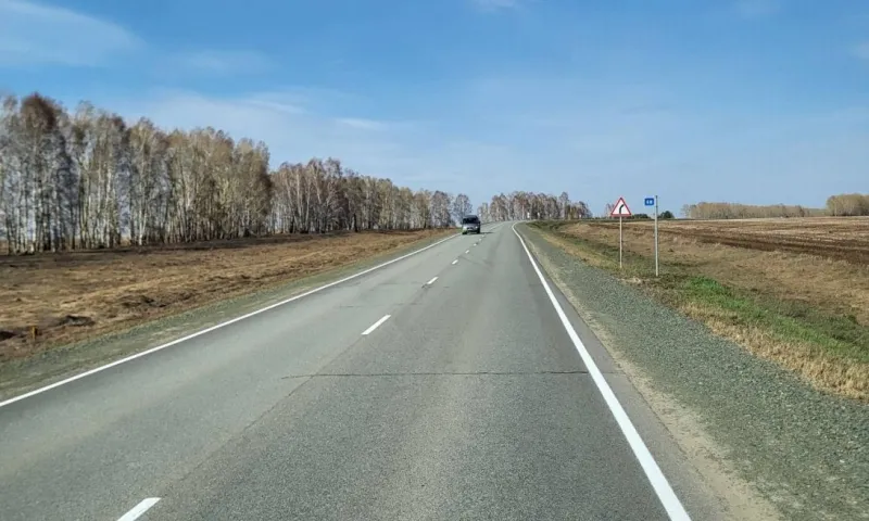 На 470 трассах Алтайского края обновят дорожную разметку