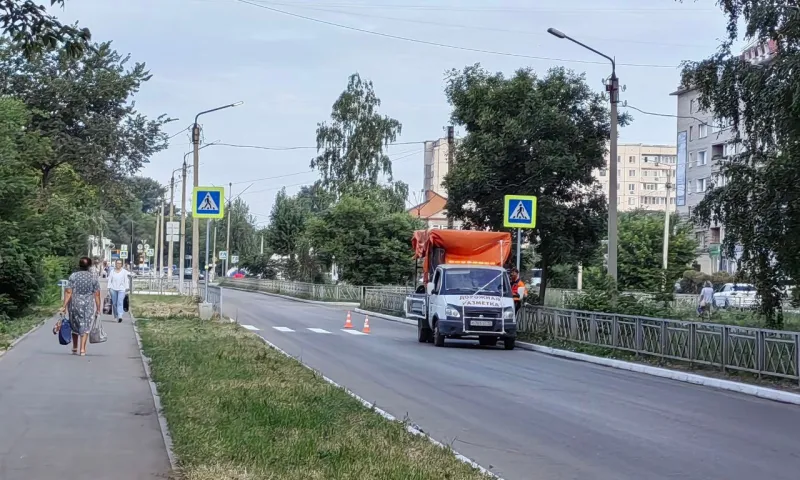 Почти 4 миллиона рублей выделили на разметку дорог в Рубцовске