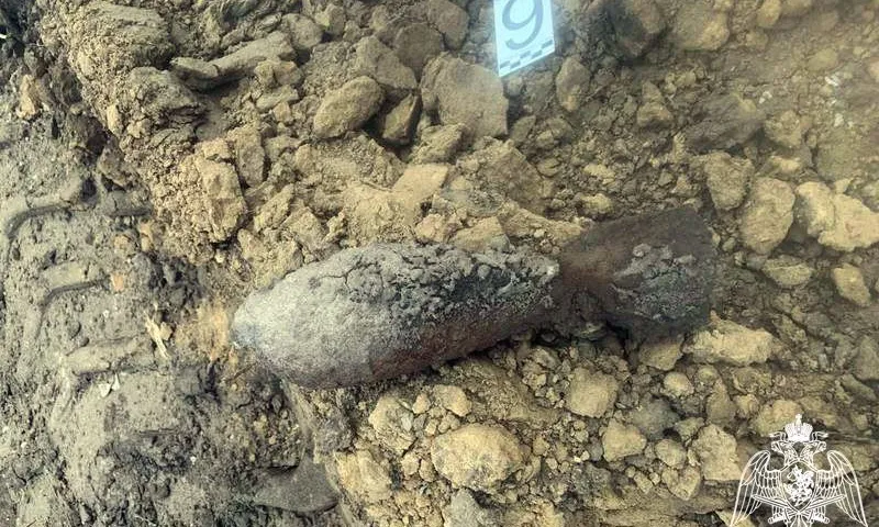 Мину обнаружили в Барнауле во время раскопок