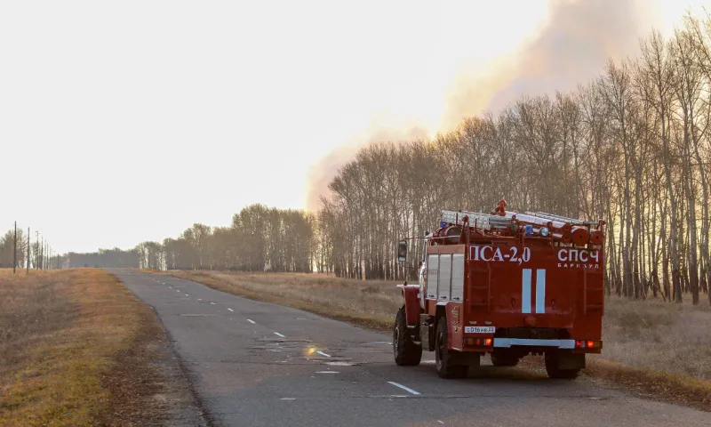 В большинстве районов Алтайского края ожидается чрезвычайная пожаропасность