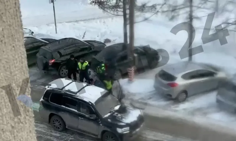 Водителя силой вытащили из машины и задержали полицейские в Барнауле