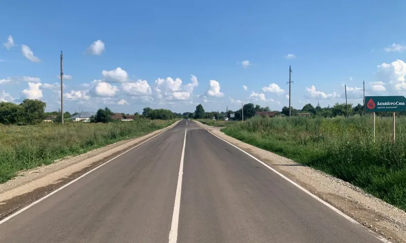 Дорогу к населённому пункту отремонтировали в Целинном районе