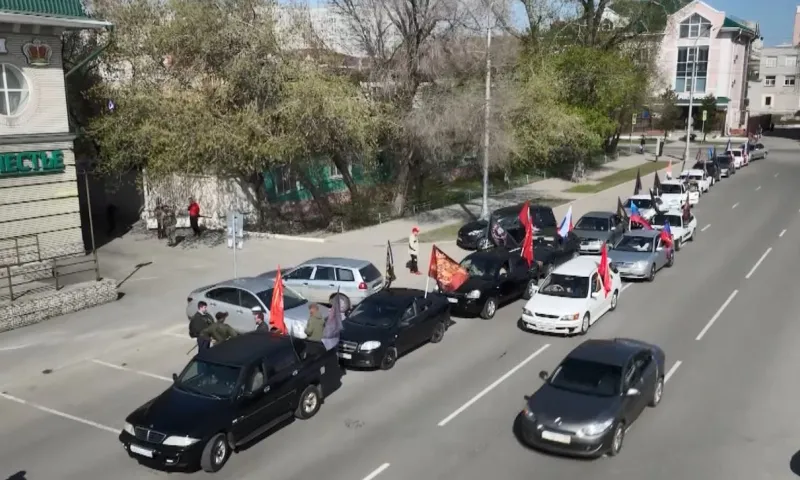 Ветераны СВО провели в Барнауле автопробег «Память сильнее времени», посвящённый 79-й годовщине Великой Победы