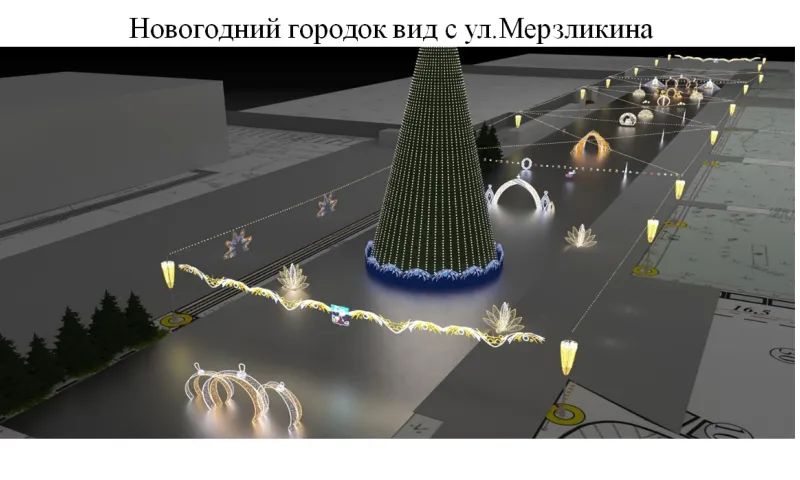 Стало известно, когда в Барнауле перекроют площадь Сахарова к Новому году
