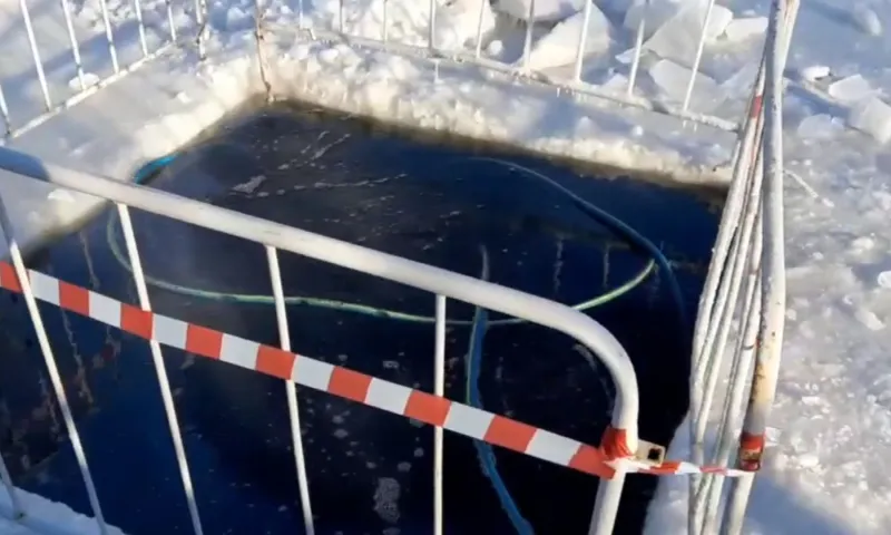 В пруду барнаульского парка «Изумрудный» установили аэратор