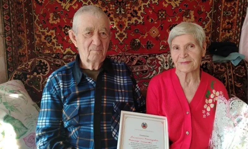 65-летие со дня свадьбы отметили супруги из Егорьевского района