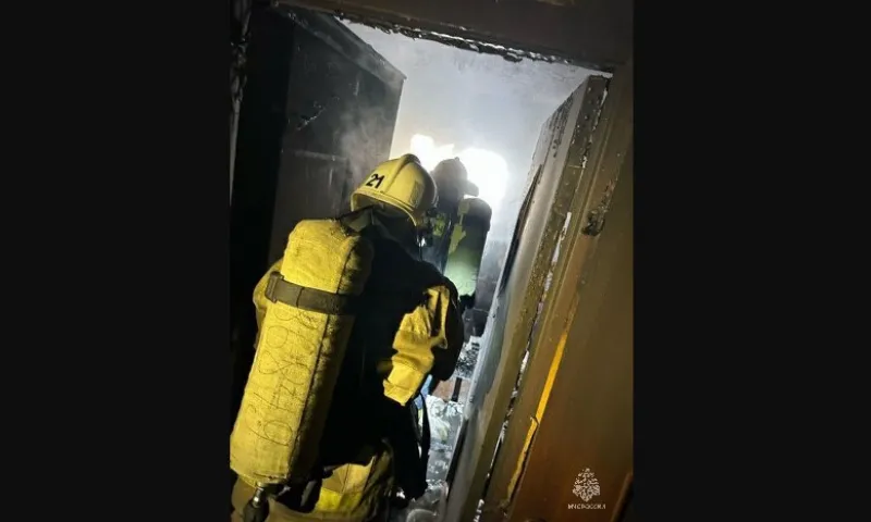 Женщина погибла при пожаре в бийской пятиэтажке
