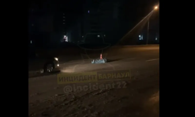 Легковушка насмерть сбила пешехода в Барнауле