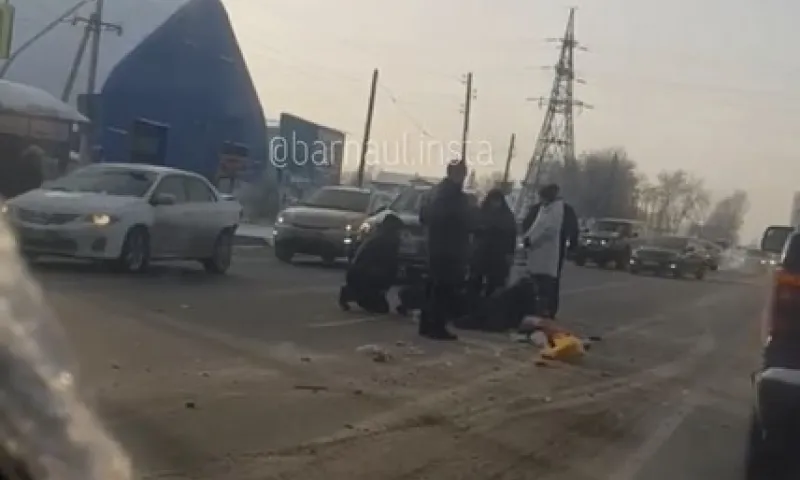В Барнауле сбили пешеходов