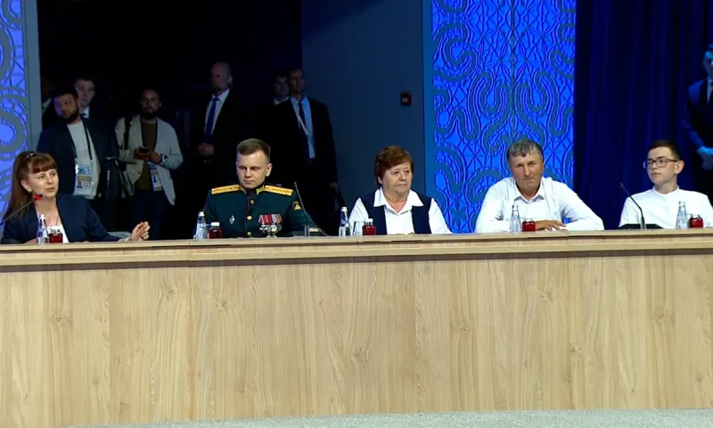 Семья из Алтайского края встретилась с президентом России