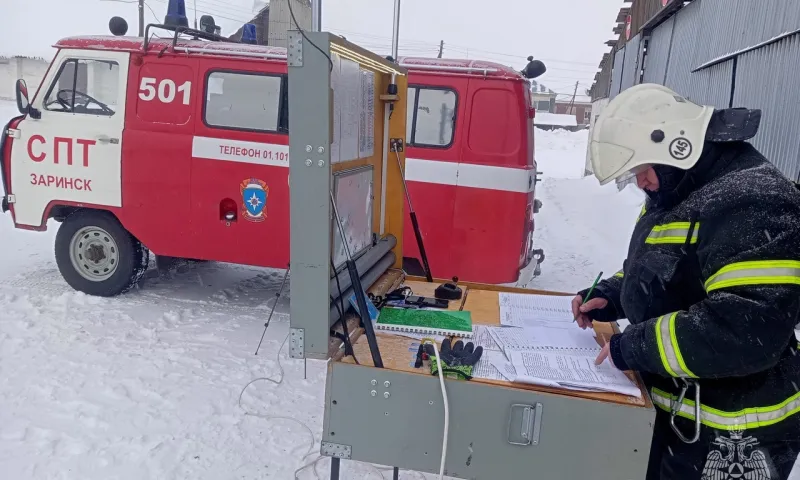 Тренировочные пожарно-тактические учения в Алтайском крае прошли успешно