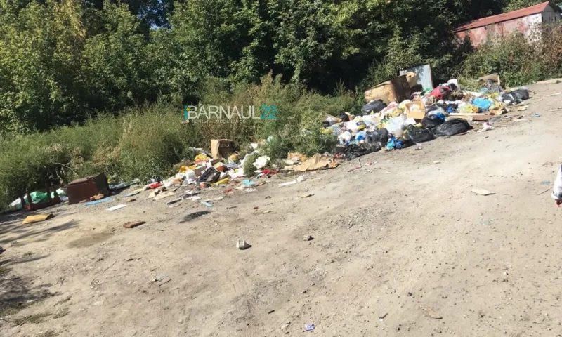 Жительница Барнаула возмущается по поводу свалки, которая образовалась возле дома