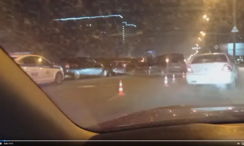 ДТП с участием пяти автомобилей произошло сегодня утром в Барнауле