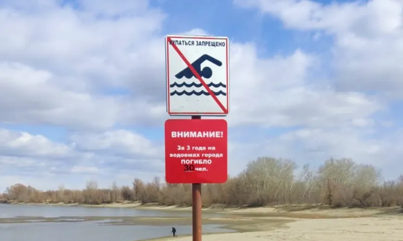Несанкционированные пляжи Барнаула оборудовали запрещающими знаками 